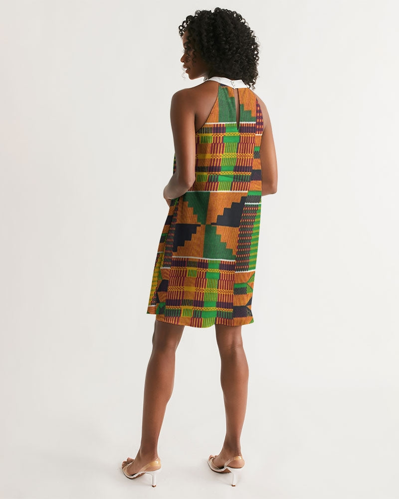 Kente Women's Halter Dress