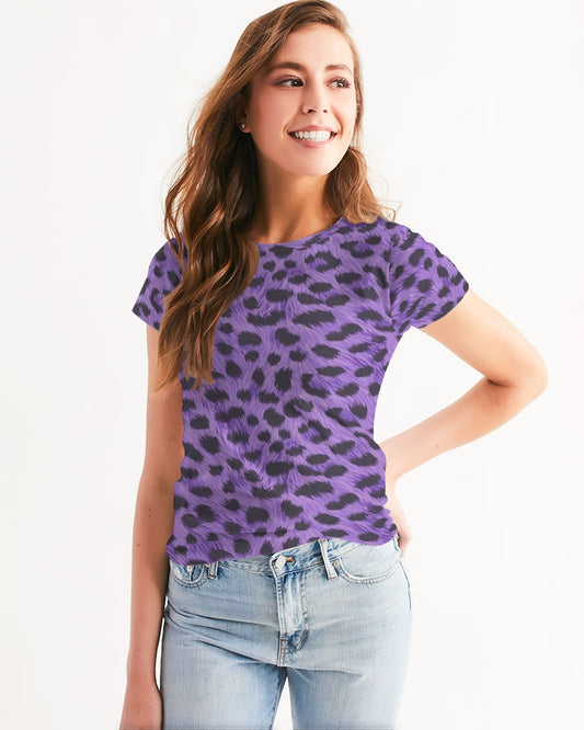 Purple Leopard Women's Tee