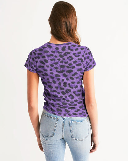 Purple Leopard Women's Tee