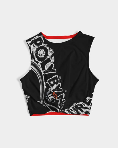 Poly By Nature Women's  All-Over Print Twist-Front Tank