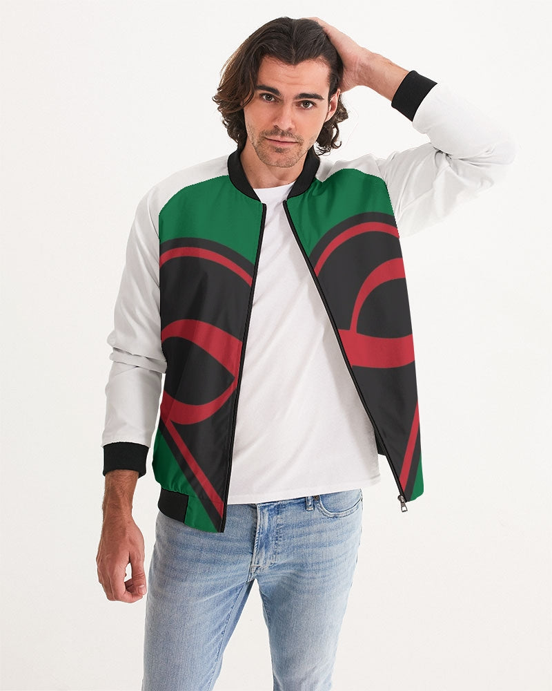 Black polyamorous flag Men's Bomber Jacket