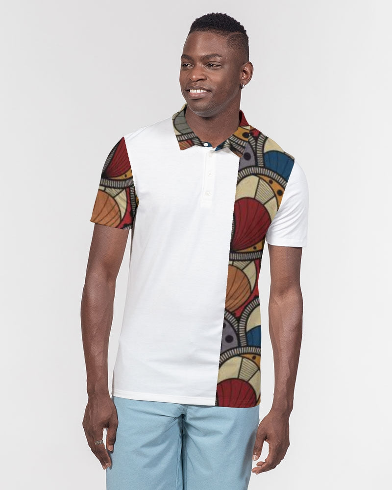 Classic Kente Men's Slim Fit Short Sleeve Polo