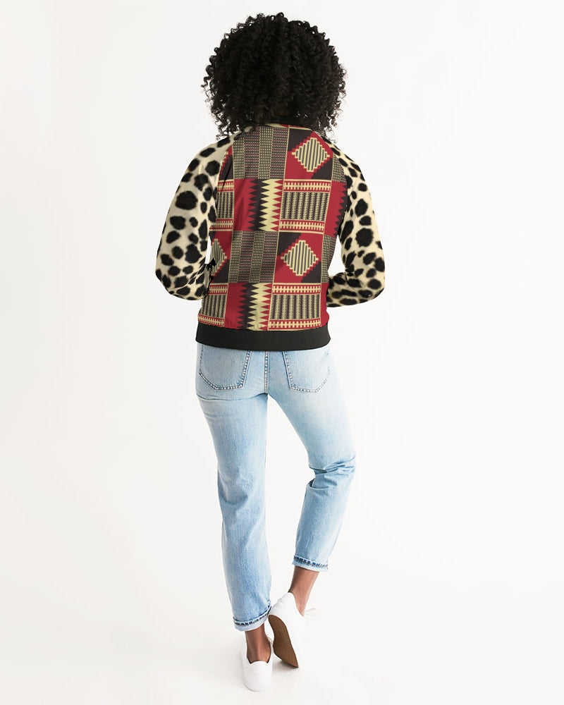 BRW Kente Women's Bomber Jacket