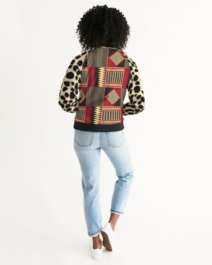 BRW Kente Women's Bomber Jacket