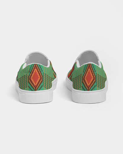 Kente variant 1 Women's Slip-On Canvas Shoe