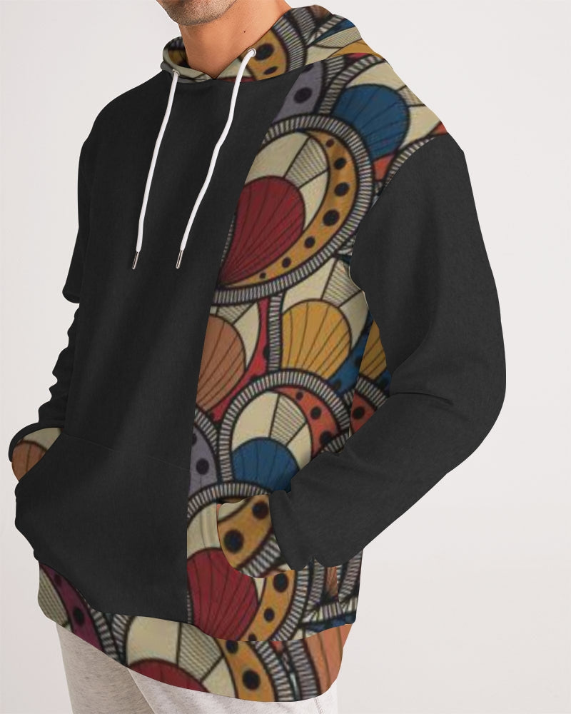 Black classic Kente Men's Hoodie