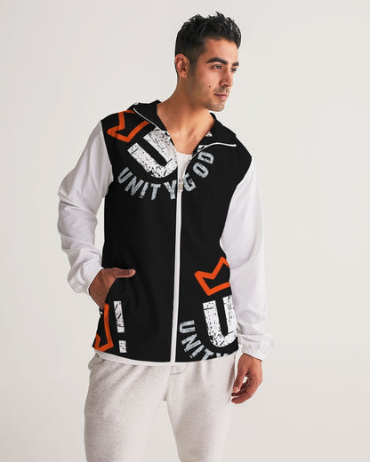 red UNITYGOD Logo Men's Windbreaker