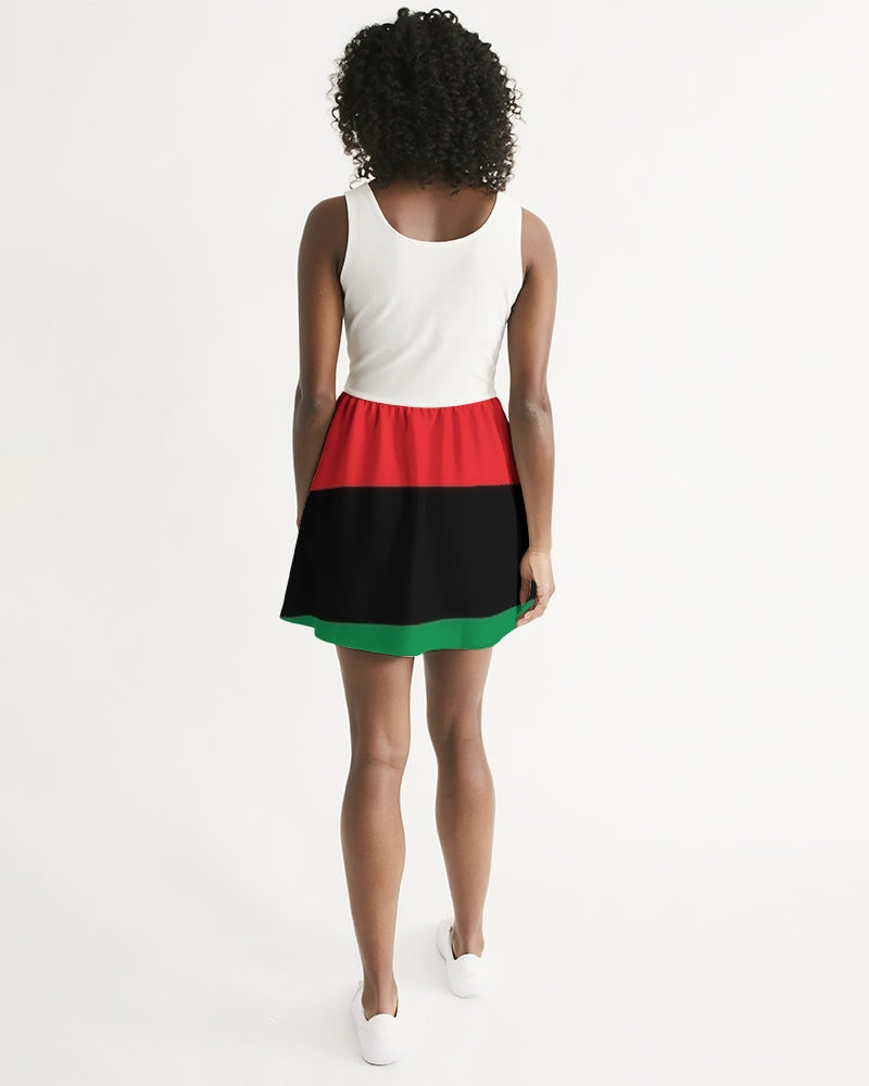 Pan African continental symbol Women's Scoop Neck Skater Dress