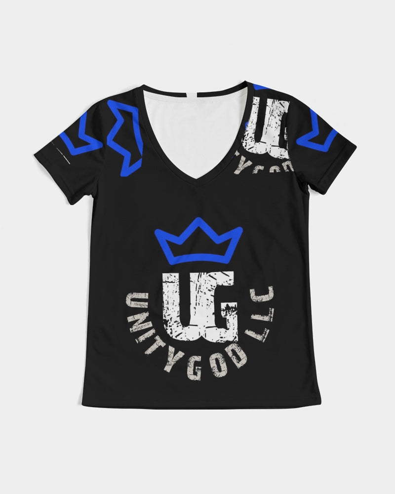 UNITYGOD Logo 5 Women's V-Neck Tee