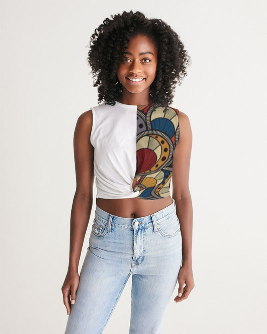 Classic Kente Women's Twist-Front Tank