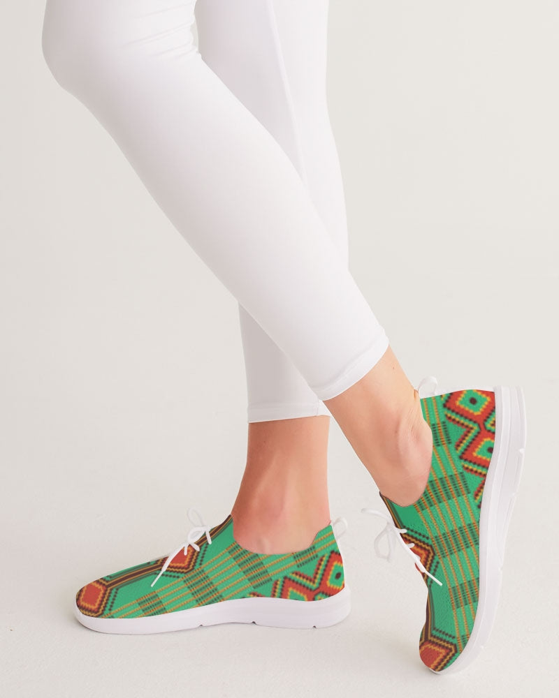 Kente variant 1 Women's Lace Up Flyknit Shoe