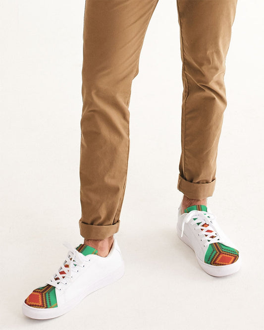 Kente variant 1 Men's Faux-Leather Sneaker